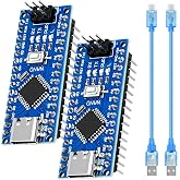 AYWHP Nano 328P V3 USB Cable Development Board 2 Pack Development Board with CH340 Chip 5V 16M Microcontroller Type-C Connect