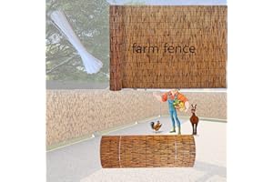 Yufenj Brise-Vue en Roseau, écran de confidentialité pour Patio et Jardin, Rouleaux de clôture en Bambou pour Balcon, Panneaux de clôture en roseaux Entiers très denses (Size : 110x400CM(43x157in))