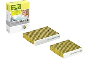‎MANN-FILTER MANN-FILTER FP 21 000-2 Innenraumfilter – FreciousPlus Biofunktionaler Pollenfilter (2er Set) – Für PKW