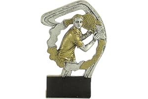 Art-Trophies AT1232 Trofeo Deportivo arco con deporte, 12 cm Padel masculino