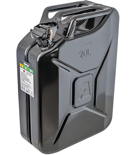 Tanica Carburante Verdelook 20L Metallica Verde - Omologata UN Per Benzina E Diesel, Chiusura Antigoccia - Foto 3