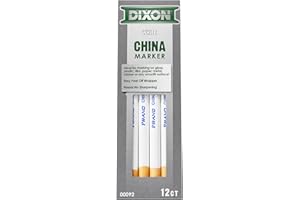DIXON Marshalltown Weiße Markierungsstifte (12/Box), Papier, weiß