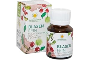 ‎SONNENMOOR BlasenFein Tabletten von SonnenMoor - 30 Stück für 30 Tage - natürliche gepresste Moortabletten zum Einnehmen -für Blase und der Harnwege