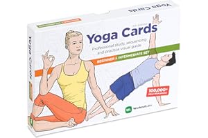 WorkoutLabs Cartes Yoga I & II - Ensemble Complet Yoga Cards: étude Professionnelle, séquençage de Classe et Guide de Pratiques - Textes en Anglais, Sanskrit