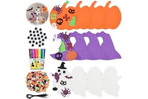 Höst pyssel för barn, halloween pumpa-dekorationer, pumpa pysselset skum, gör-det-själv pumpa pysselset, filt kransar för bar