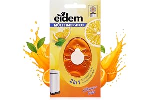 Deodorant papperskorg 2 i 1 citrusdoft – neutraliserar lukt och säkerställer långvarig friskhet upp till 5 veckor – lätt att applicera
