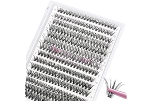 ‎PRO LASHBEAUTY 280 Pcs Wimpern Einzeln DIY Einzelne Wimpern für Wimpernverlängerung Wimpernbüschel Cluster Individual Lashes 30+40-D-9-15mix
