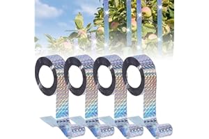 Cutiolly Ruban Effaroucheur Oiseaux,Ruban Repulsif Oiseaux,Bande Anti Oiseaux,Ruban Anti Oiseaux,Bande Repulsif Oiseaux Double Face,Anti Pigeon Effaroucheur d'oiseaux (4pcs)