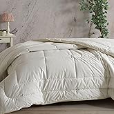 Soley | Feelwool | Pamuklu Y&uuml;n Dolgulu 195 x 215 &Ccedil;ift Kişilik Yorgan Beyaz
