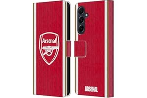 Head Case Designs Officially Licensed Arsenal FC Home 2023/24 Crest Kit Leather Wallet Case Compatible With Samsung Galaxy A55 5G
