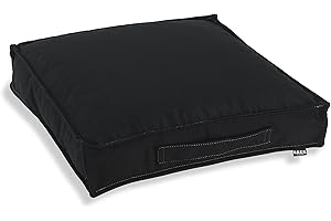 H.O.C.K. Matratzenkissen Outdoor Classic Uni Bodenkissen (50x50x10cm, Schwarz Sun)