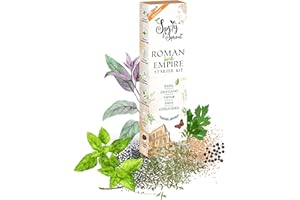 SPRIG & SPROUT Roman Herb Empire - 5 Italian Herb Seeds Starter Kit for Growing Herbs - Basil, Coriander, Oregano, Sage and Thyme - All Season Herb Garden Kit to Grow Your Own Herb Garden