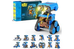 OMWay Solar Roboter Spielzeug für Jungen, Blau