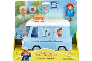 Rainbow Designs Paddington Bear's Bessie Camper Van– Vehicle Role Play Toys for Kids 3+ - Toddler Car Toy with Removable Roof