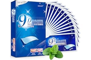 GELPRETTY Strisce Sbiancanti Denti Professionale - 28 Strips Whitening per Sbiancamento, Delicate e Rapide, Rimuove le Macchie Profonde