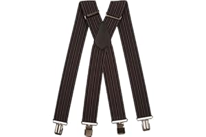 Olata Bretelles Hommes Large avec Design en X Robuste et Sangles Extra Larges – 5 cm