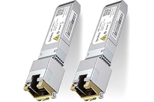 ipolex 1.25/2.5/5/10G SFP+ RJ45 Copper Transceiver, 10GBase-T Mini GBIC Module Compatible with Cisco SFP-10G-T-S, Ubiquiti UniFi UF-RJ45-10G, Mikrotik S+RJ10, Netgear etc. up to 30 meters. 2-Pack