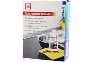 Scanpart Glaskeramik-Pflegeset, Ceranfeldreiniger Backofen- und Herdzubehör / Reinigungsutensilien / Kochfeld