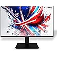 Roxel RM-24F 24 Inch IPS Monitor Borderless Design Computer Monitor, FULL HD 1080P, 75Hz, HDMI+VGA, 99% sRGB 5ms Response Eye Care Flicker Free Low Blue Light, Frameless, (24 inch)