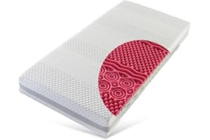 ‎MOUNTBEAVER Mountbeaver Kinder-Gel-Komfortschaummatratze Brantford 2 90x200 cm, extra weich, ca. 18 cm hoch, RG40/RG30, 7-Zonen, mit je 4 cm starken Gel - BZW. Softschaum - Bezug mit Klimaband