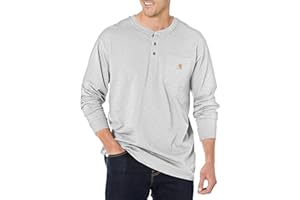 Carhartt, Men's, Loose Fit Heavyweight Long-Sleeve Pocket Henley T-Shirt