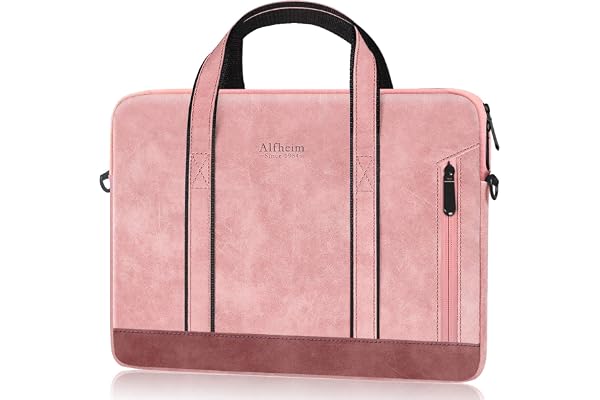 Alfheim 14 tums laptopväska, datorväska för kvinnor, vattentät laptopväska med axelrem för skola/resor/affärer
