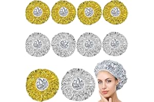 Bonnet Cheveux Soin, Hillylolly Bonnet de Soin Cheveux, Bonnet Coiffure Chauffant, 10 Pièces Bonnet Auto Chauffant, Pour Salon De Coiffure De Spa