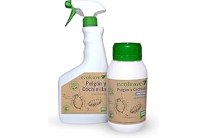 ECOLEAVEX Pulgón y Cochinilla. Protege tus Plantas frente a los Insectos, ECOLOGICO, y Residuo Zero. Con Abonos, Micronutrientes y Bioestimulantes. (Concentrado 20 Rellenos + Pulverizador)