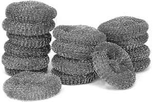 COM-FOUR® 16x krukrengöring, stålull, svamp, rengöringsull, skursvamp