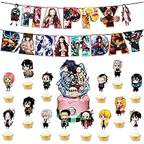 Biglietti Invito Compleanno Demon Slayer - Kit 10 Carte Per Feste A Tema Kimetsu No Yaiba - Foto 2