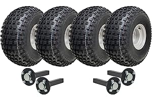 Parnells - Kit Rimorchio Quad ATV a Doppio Asse, 4 Pneumatici e Ruote Wanda, 22x11.00-8 + 4 Assi Mozzo/Mozzo, 128,7 Km/H, 616 kg, Senza Intoppi, 4 Strati P323 Wanda, Omologato per la Strada