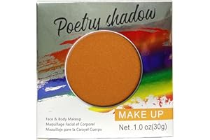 HISUNBEN Maquillaje Facial y Corporal Profesional | Pintura de Color Profesional | Pintura Facial para Niños, Adultos, Disfraces, Festivales, Halloween 30G (Marrón)