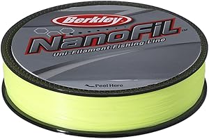 Berkley ENF12520-HV Nanofil Fil de pêche Haute visibilité Chartreuse 0,20 mm 125 m