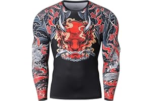 Cody Lundin Shirt de Compression pour Hommes T-Shirt imprimé 3D T-Shirt de Gymnastique Tops de Compression pour Hommes, Manches Longues