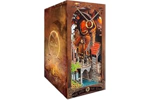 STRUCWOOD DIY Book Nook Kit - 3D Wooden Puzzles Book Nook for Adults - DIY Dollhouse Kit Bookshelf Decor with Dust Cover - Magic Book Nook for Teens Gift SQ-05The Lord The Ring