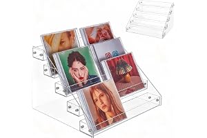 UNICRAFTALE CD-hållare med 5 nivåer i akryl, transparent, CD-hållare, DVD-hållare, förvaring för upp till 32 standardfodral