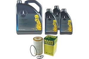 DIEDERICHS Filter Set Inspektionspaket 8 Liter Original Motoröl 5W-40 MB 229.5 MANN-FILTER Ölfilter