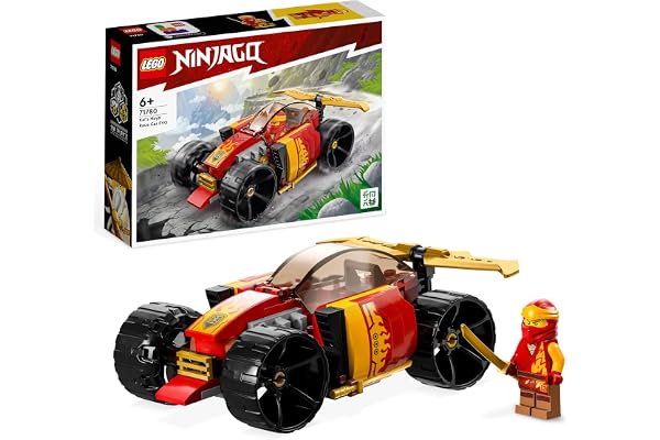 LEGO Ninjago 71780 La Voiture de Course Ninja de Kai – Évolution, Jouet Voiture de Course 2-en-1, pour Véhicule Tout-Terrain, Jeu Garçons et Filles Dès 6 Ans