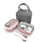 Valkyrie Isı Yalıtımlı Termal &Ccedil;antalı &Ccedil;elik Lunch Box &ndash; BPA&rsquo;sız, Sızdırmaz, &Ccedil;ok B&ouml;lmeli Yemek Kabı Pembe