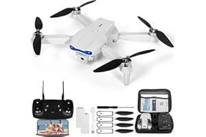 QUXV Drone pour Enfant avec Caméra 1080P HD, Drone Quadricoptère FPV WiFi Télécommandé, Mode sans Tête, Maintien d'Altitude, 360°Flips, Cadeau et Jouet pour Enfant ou Débutant