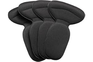 GEYOGA 2 Paia Cuscino Autoadesivo Impugnatura per Tallone Imbottiture per Calzature Solette Imbottite Protezione per Cura di Piedi Inserti Appiccicosi per Donna Uomo (Nero)