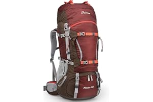 ‎MOUNTAINTOP MOUNTAINTOP 70L Trekkingrucksack Innenrahmen Rucksack Wanderrucksack Herren Damen Backpacking Rucksack mit Regenhülle Camping Reisen
