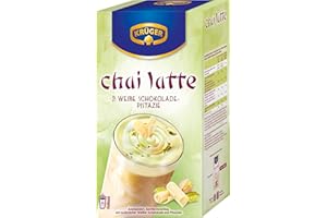 ‎KRÜGER KRÜGER Chai Latte Weiße Schokolade & Pistazie, Instant-Pulver für Teegetränk, 250g (10x 25g Sachets)