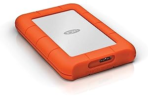 LaCie Rugged Mini, 1 TB, 2.5 Pulgadas, Disco Duro Externo portátil para PC et Mac, Resistente a Golpes y caídas (LAC301558)