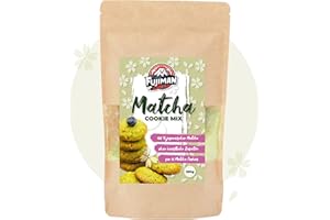 ‎1MAL1JAPAN FUJIMAN Matcha Cookies | Backmischung für Matcha Kekse | 100% Matcha aus Japan – kein Aroma, kein Ersatz (1 x 250 g)
