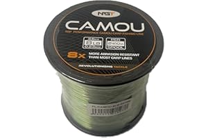 NGT Carp & Coarse Fishing Line Camo Colour available in 8lb 10lb 12lb 15lb Breaking Strain (8lb)