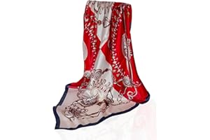 GLORIS Seidenschal Damen Elegante 90x90cm Seidentuch Haare Seidentuch Damen Halstuch Damen Seide Elegant Satintuch Halstuch Seide Damen Bandana Tuch Kopftücher Damen Ansatz Scarf