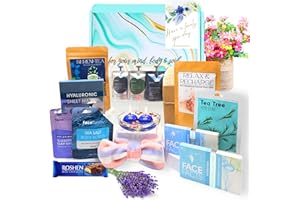 PAMPER ISLAND DELUXE Confezione Regalo Spa di Compleanno, Set Regalo Donna, Cesto Coccole per Donna, Regali Coccola per Lei, Confezione Regalo per la Cura di Sé, Set Spa Donna Regalo, Set Bagno Donna Regalo