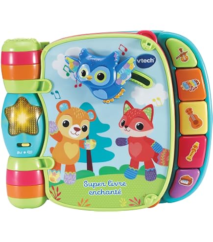 VTech - Ourson, 1,2,3 suis-Moi, Ours Brun en Peluche Qui Marche à 4 Pattes, Motricité Bébé, Jouet Interactif et Musical, Cadeau Bébé Dès 9 Mois - Jeux & Jouets