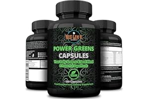 NGU NEXT GEN U Super Green Capsule 500mg - 120 High Strength Capsules | Plant Based Antioxidant & Immunity Support | Includes Maca,Matcha, Wheatgrass, Acai, Flaxseed